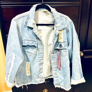 Distressed Denim Jacket